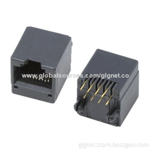 RJ45 1*1 port, w/o shielding, w/o LED, vertical type